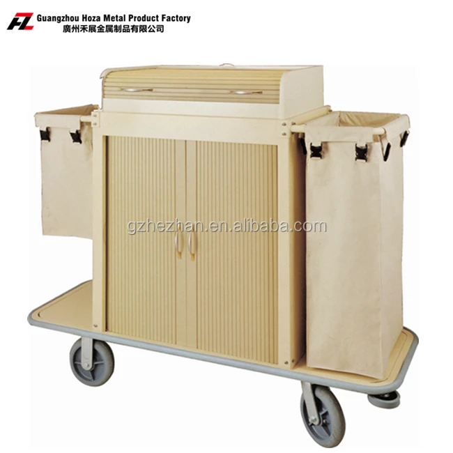 
Hotel Used Commercial Laundry Carts linen Trolley Housekeeping Carts 
