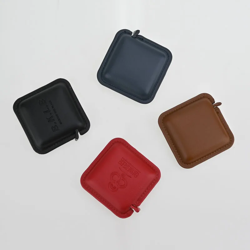 Wholesale Portable PU Leather Case Small Body Bra Measuring Tape Retractable Tape Measure with Own Logo