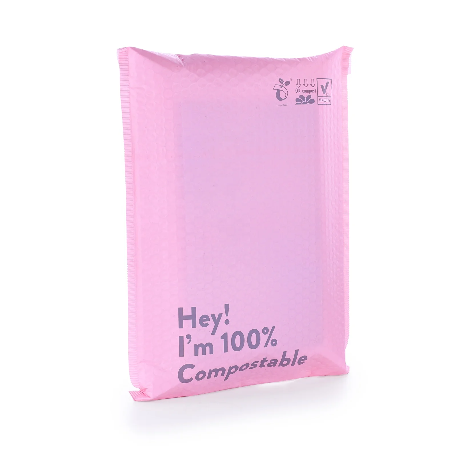 Custom Cornstarch 100% Biodegradable Compostable Packaging Shipping Bubble Mailer