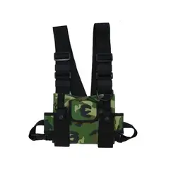 Wholesale Custom Universal Radio Harness Chest Front Rig Multi-Purpose Reflective Tactical Chest Rig Bag with Adjustable Straps