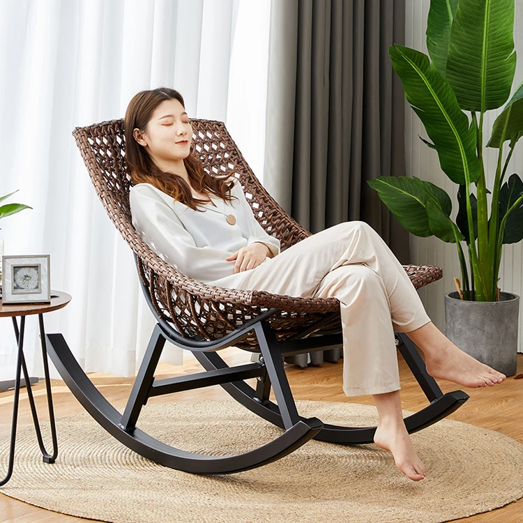 Прямая продажа с завода, комплект уличных стульев-качалок для террасы