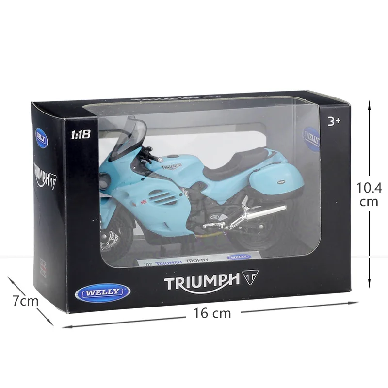 Hot Selling Welly 2002 TRIUMPH Trophy 1:18 Diecast Motorcycle Simulation Alloy Motorcycle Model
