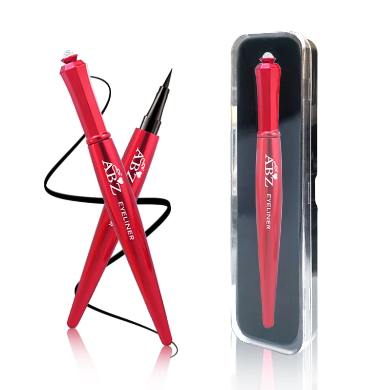 Custom Private Label Eye Liner Waterproof Black ink Eyeliner Eyes Makeup Applying Liner Quick Dry 24h Long Lasting Eye Liner