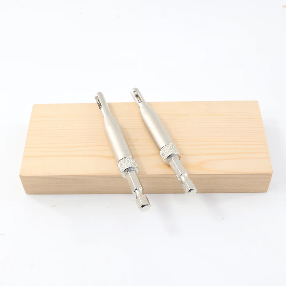 TOOLWAY self centring guide bit with screwdriver bits countersink hinge tapper core drill bit set for door