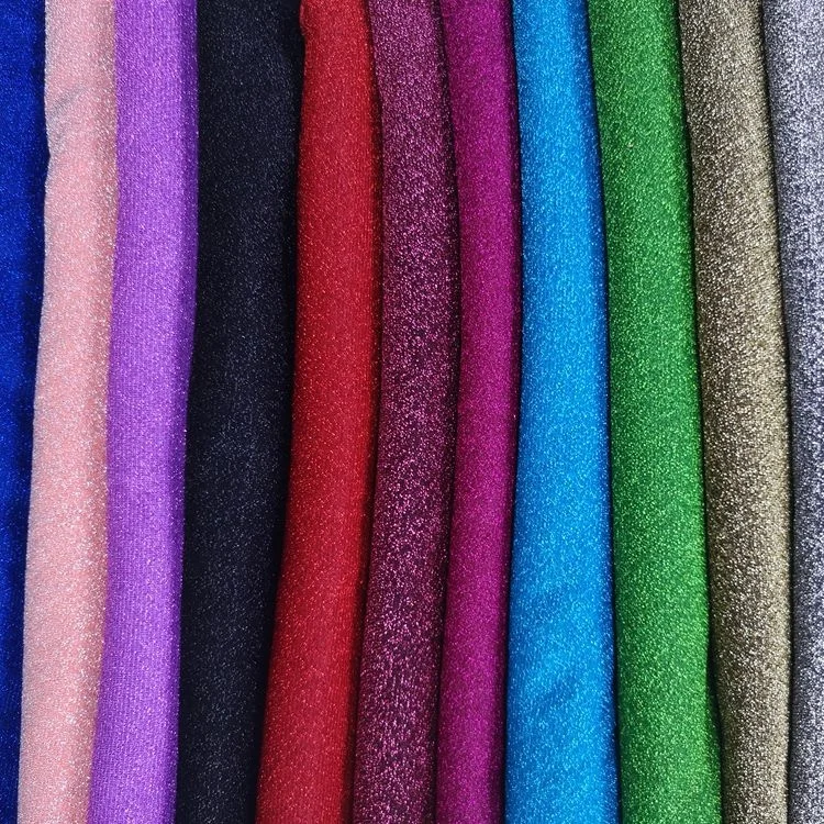 
 Блестящая металлическая люрексная ткань jijimi из полиэстера и люрекса для украшения одежды и дома  