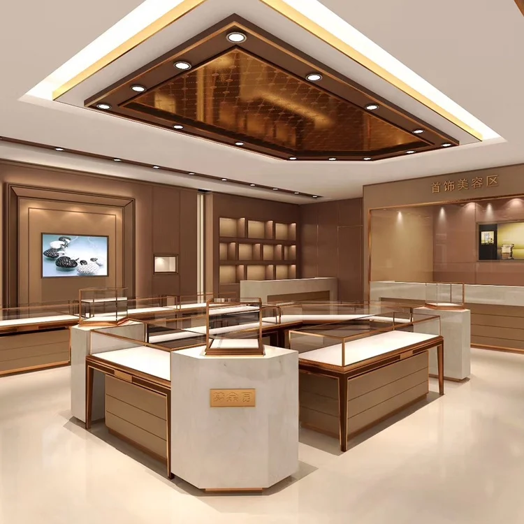Simple Fashional Multifunctional Multi Color Cabinet Jewelry Showcases Glass Display