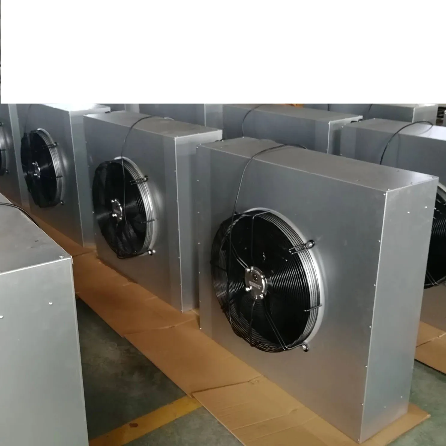 58KW 5900m3/h Industrial Horizontal Hot Water Unit Heaters  Fan Heater Air Heater for factory workshop, warehouse