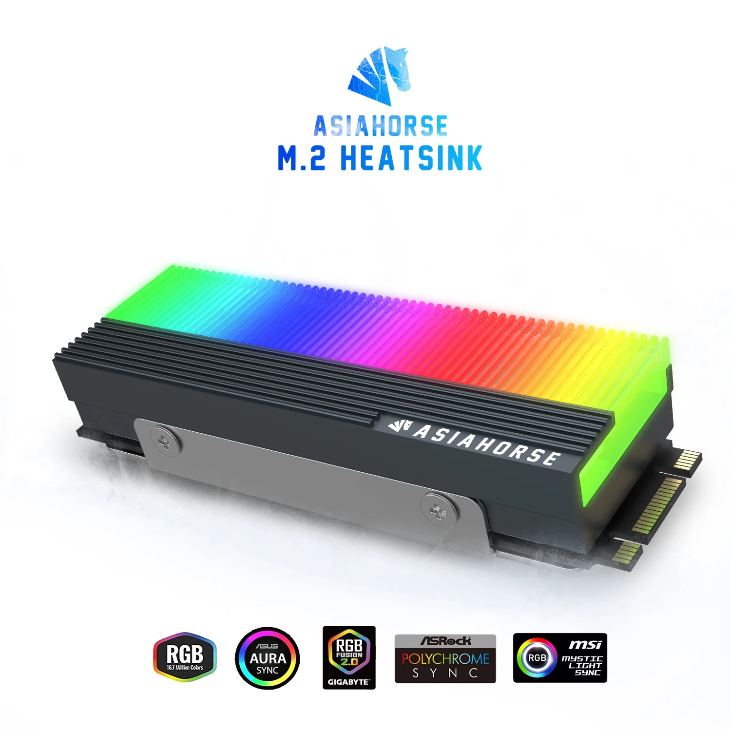 M2 SSD Heatsink 5V 3Pin NVME NGFF M.2 2280 Solid State Drive Hard Disk Cooling Radiator Heat Sink Cooler Vest Thermal Pad