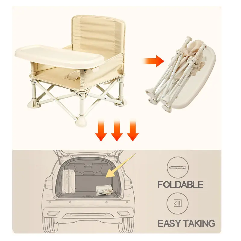 3 month to 3 years old outdoor Easy Fold Portable Baby Travel Camping Dining Chairs Booster For Seating
