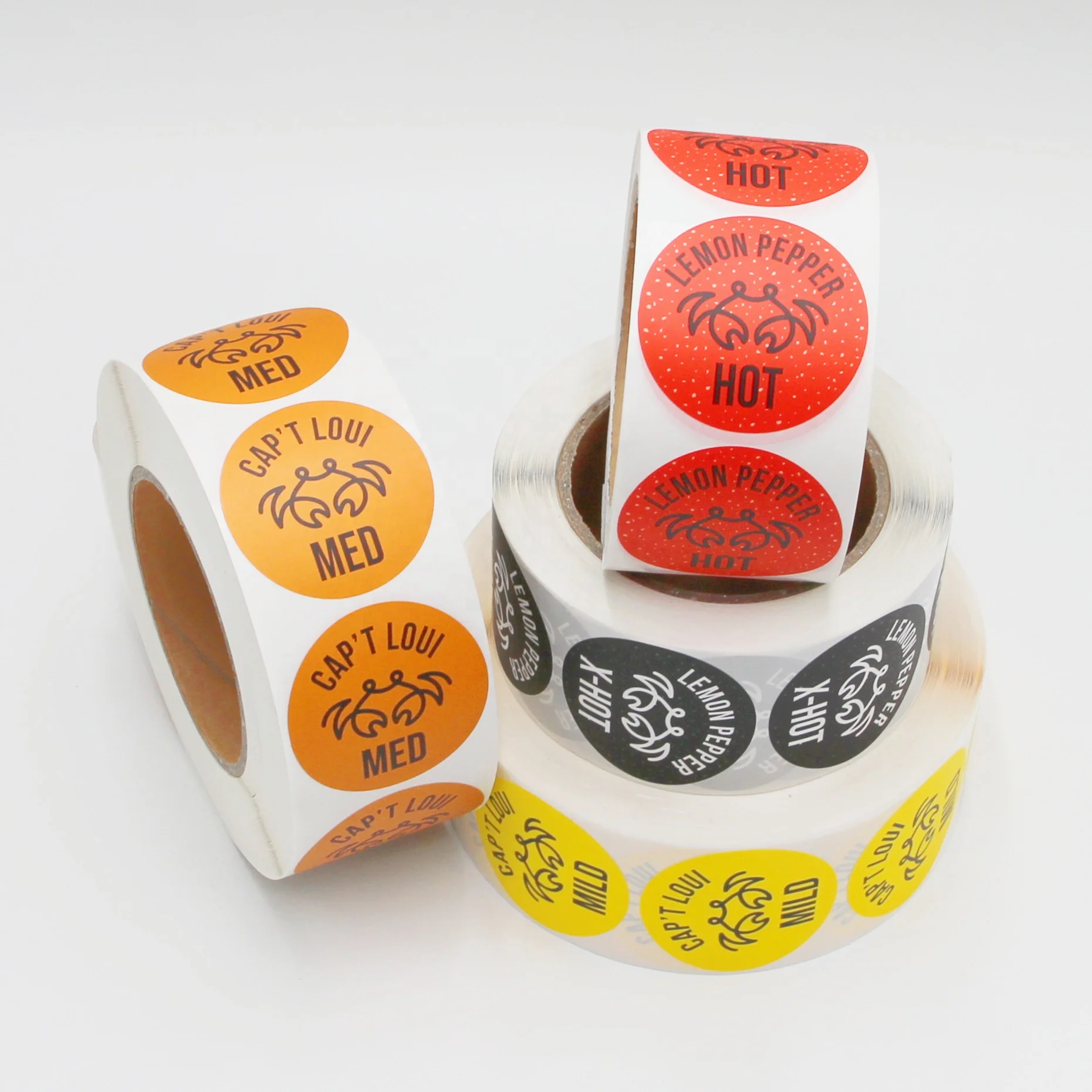 Custom Label Waterproof Logo Sticker Printed Roll Label Synthetic Paper Adhesive Stickers for Business & Shopping