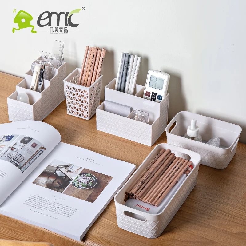 Tabletop small pp plastic storage basket with handle