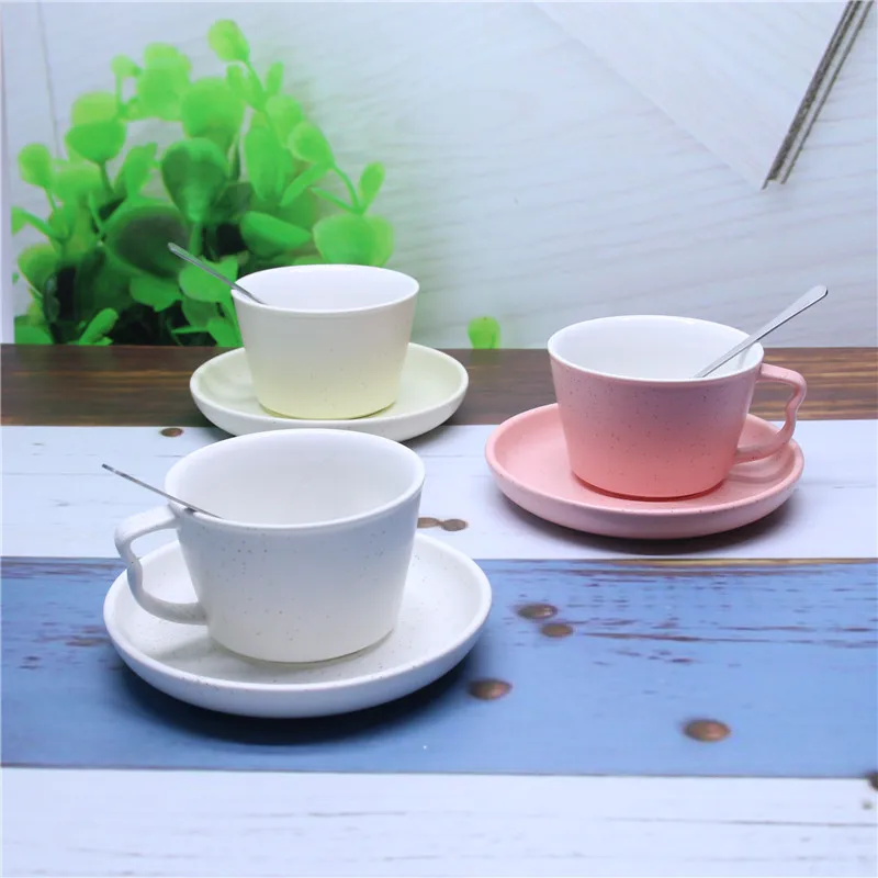 The best and cheapest ceramic coffee mugs with plate dish drink cup  home decoration