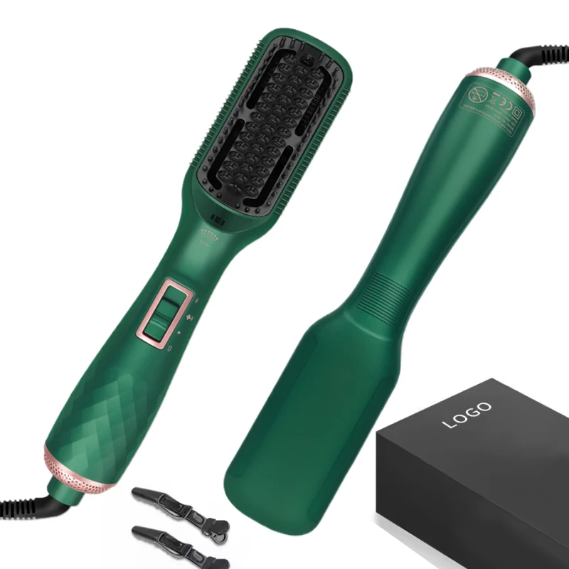 Wholesale Custom Logo Multi Blow Hair Dryer Brush Infrared Ionic Straightening Comb Hot air brush