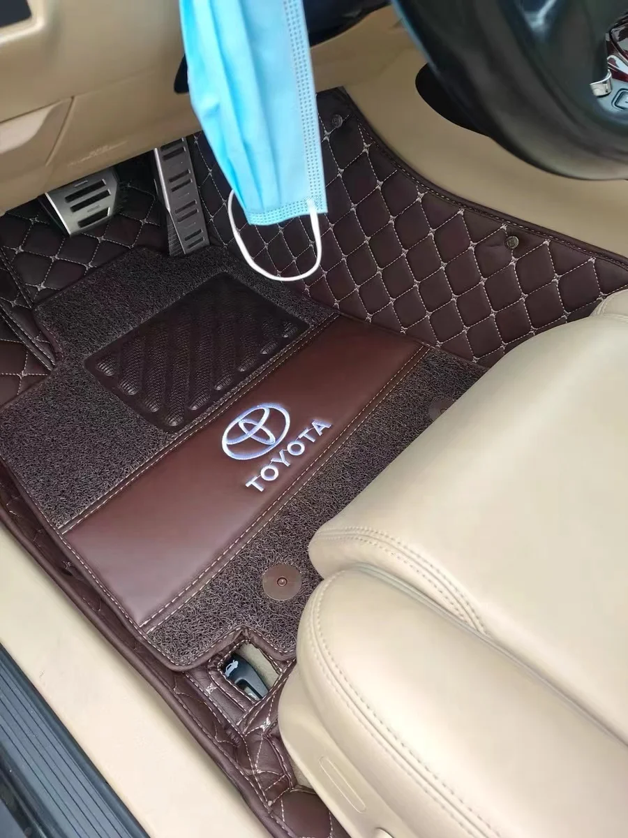 Customized Anti-Slip Leather PVC Wire Coil 7D Car Floor Mat