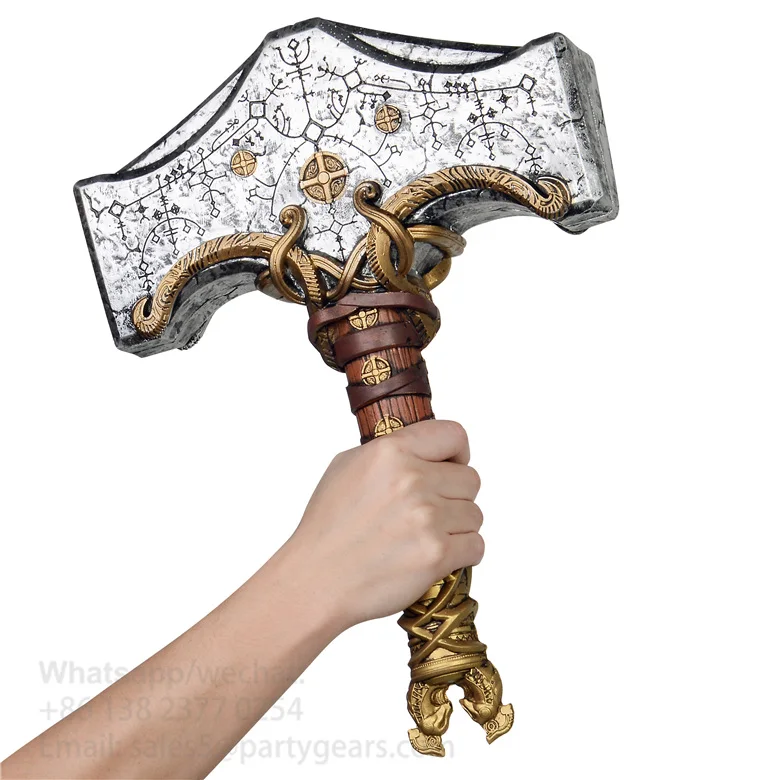 Halloween Christmas Gifts Costume Cosplay Props for God-War Axe Pu Foam Leviathan Kratos Axes Weapon