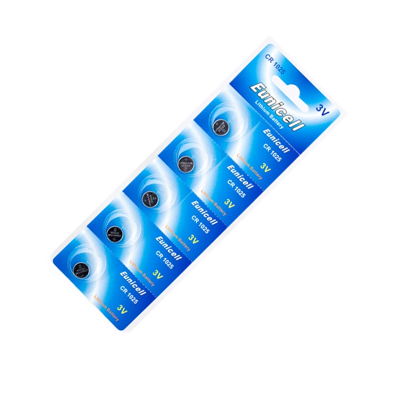 Popular Sales Cr1025 3v Lithium Button Cell Coin Battery CR1025  CR1225 DL1025/BR1025/KL1025/L1025/ECR1025