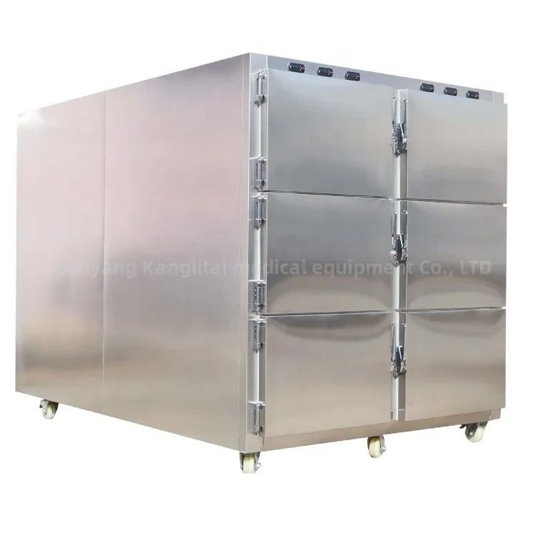 Factory outlet mortuary equipment morgue refrigerator cadaver freezer  with 304 stainless steel for sale