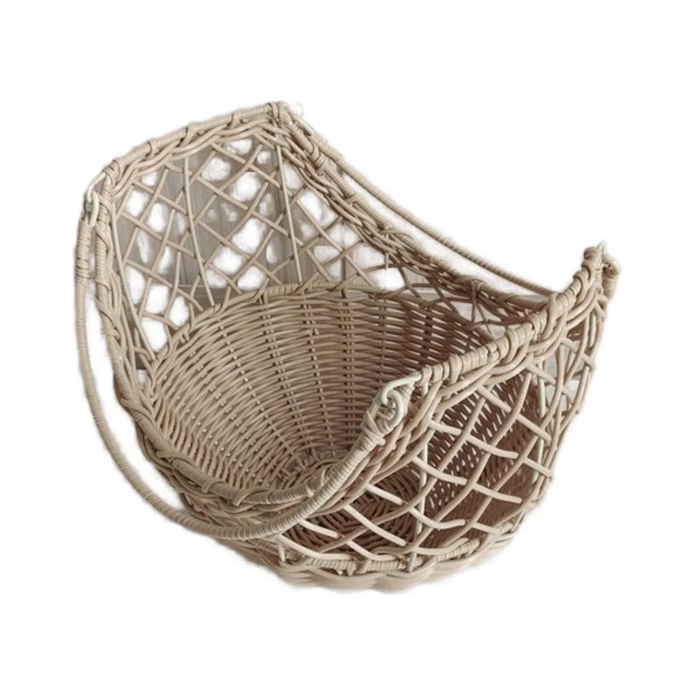 Colorful European Style Eco-friendly Multifunction Wicker Basket for Home Decor Food Display Wholesale Price Includes Cartons