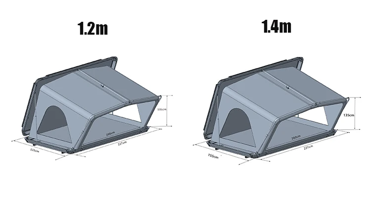 Tente de toit aluminium hard shell car roof top camping waterproof car roof tent hard shell vehicle car trailer roof top tent