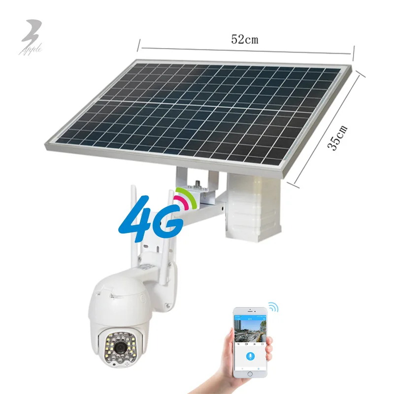 New Design Camaras De Seguridad Outdoor Security Cctv Mini Sim Card Battery Shiwojia Solar Panel Camera Wifi Version Ptz 4G