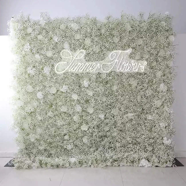 Wedding Centerpieces Decorations Artificial White Flower Wall Flower Ball Flower Runner