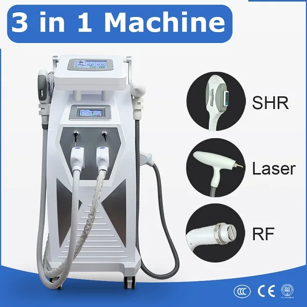 High Efficient Power Supply Stationary 3 in 1 Elight IPL Opt Machine For Hair Removal and Tattoo Removal