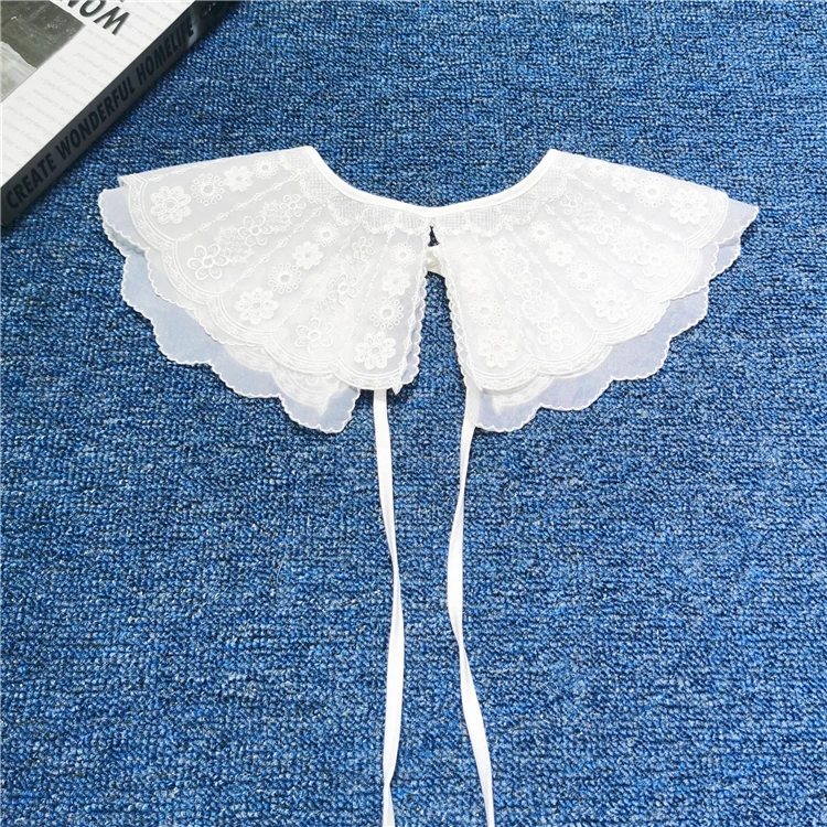Chiffon Polyester Cotton Lace Collar Blouse Decorative False Collars Clothing Accessories Women