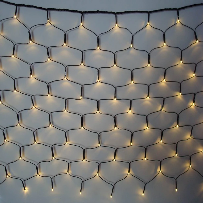 Outdoor Christmas Street Light Decoration With Custom Logo led fiber optic net light