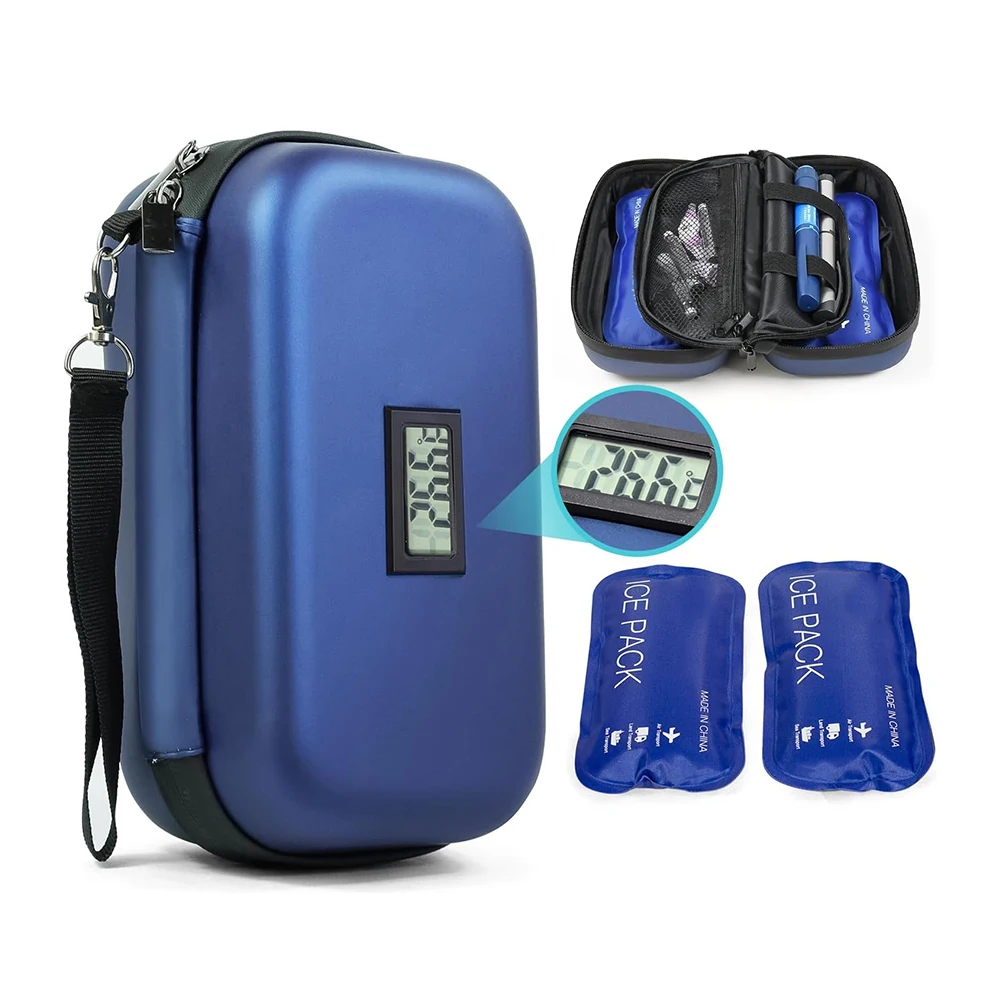 Portable and Reusable Diabetic Insulin Cooler Bag with Custom Logo Insulated Travel Case for Insulin Supplies Printed Pattern