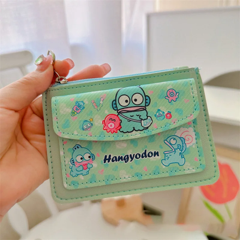 Cartoon Anime Sanrio Kitty Kuromi Multifunctional Card Holder Coin Purse Kawaii Cinnamoroll Student Wallet As A Gift