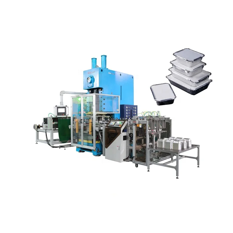 Electric automatic foil punching machine for aluminum foil tray production line