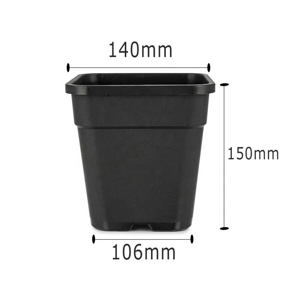 Small Square Flowerpot Desktop Potted Plant Succulent Planter Home Garden Decor Flower Pots Mini Plastic Pot