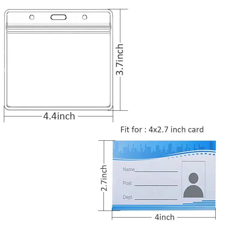 Wholesale Plastic Clear Soft Waterproof Plastic Nurse Badge ID Card Holder