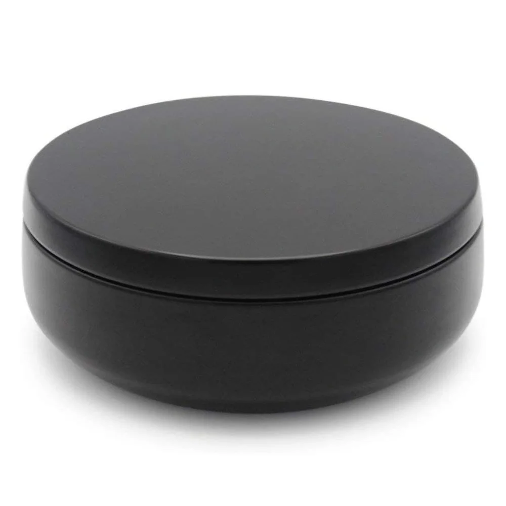Wholesale Empty Round Scented Decorative Packaging Tin Can Container Jars Travel Black Candle Tins