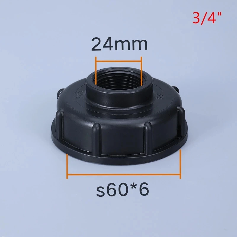 Wholesale Gallon IBC Tank Valve Adapter Plastic 63mm Inner Filament To S60x6 Outer Thick Wire Water Container
