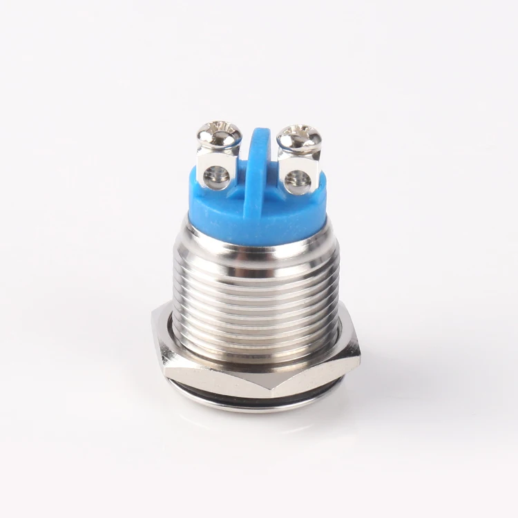 Hot Selling 16mm 16mm Normally Open 1no Metal 16mm Push Button Momentary