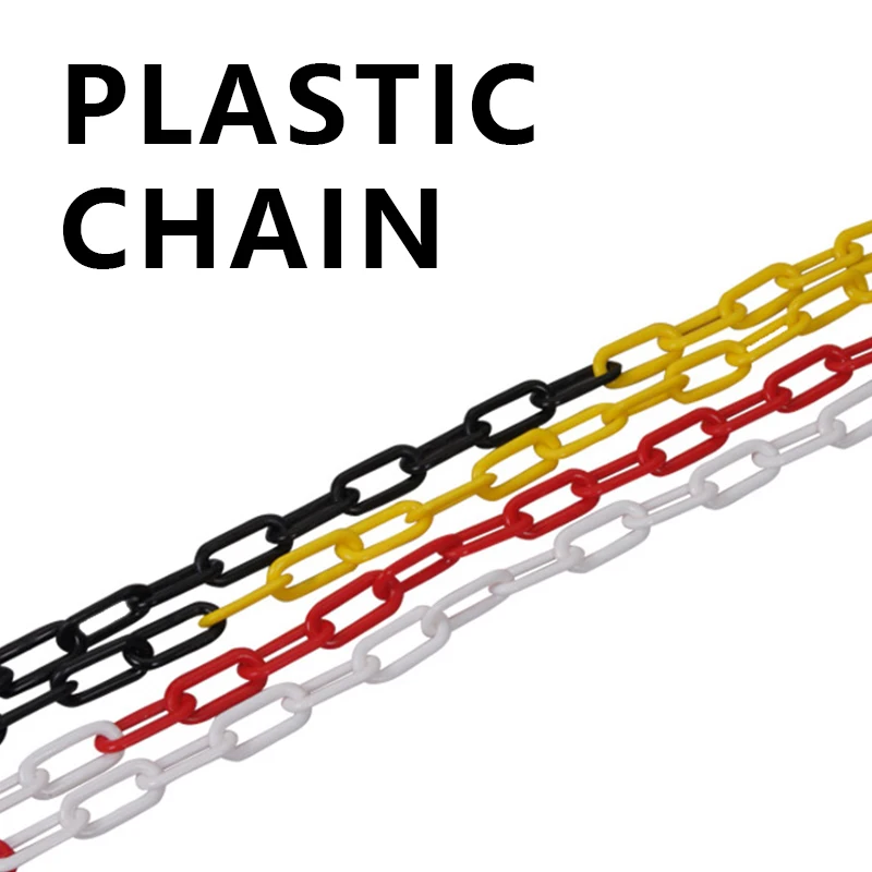Highway Traffic Worksite Safety Barrier Warning PE Material Traffic Warning 6MM Plastic Barrier Chain