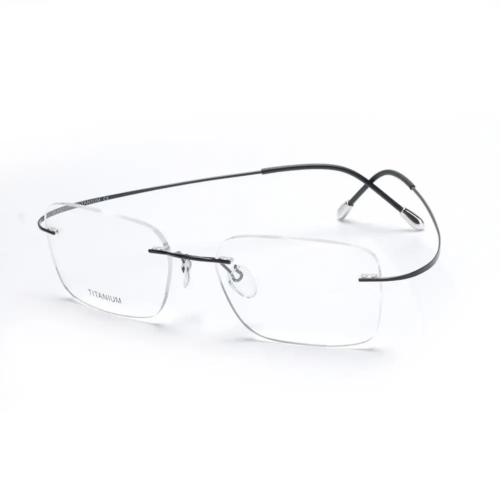 new model rimless eyewear memory titanium opticals frame men wholesale optical eyeglasses spectacle myopia frames