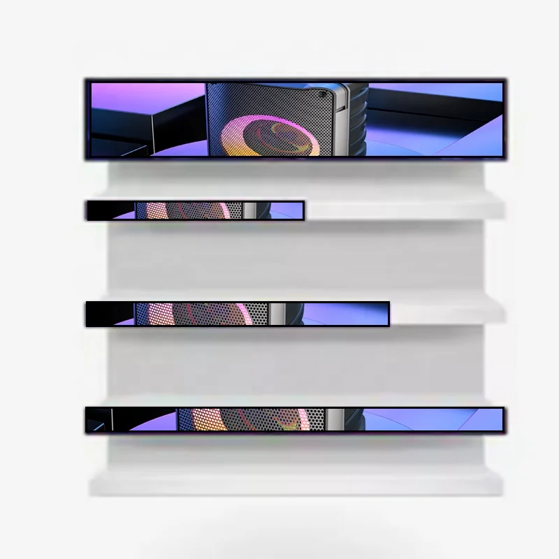 6 дюймов стретч-бар дисплей ЖК-рекламный экран полосы Digital Signage для полок