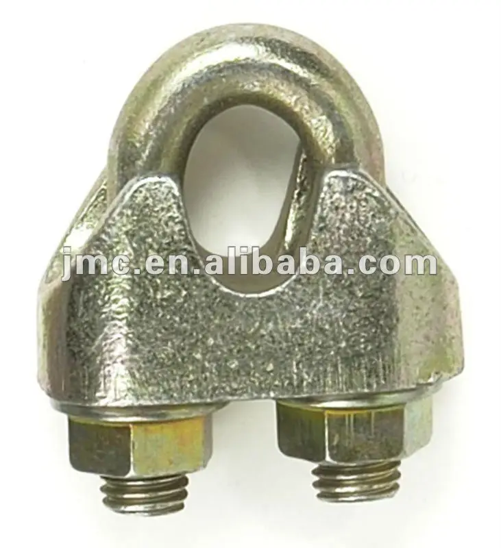 Yellow Zinc Plated Wire Rope Clips DIN1142 5MM Wire Rope Gripper