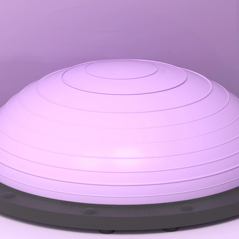Home Gym Workout Use Strong Load Bearing 23 Inch Pilates Gym Ball Thickened Wavy Anti Slip Surface Balance Trainer Half Ball