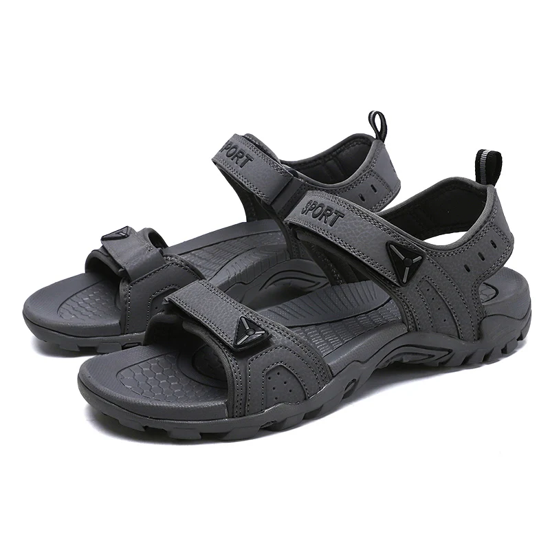 
2020 New Design Sandals Mens Sandalias Hombre Slipper leather Kito Sandals Open Shoes For Men 