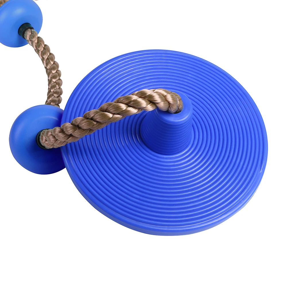 
Outdoor Kids Climbing Rope Children Patio Plastic Disc Swing Seat With Platforms 