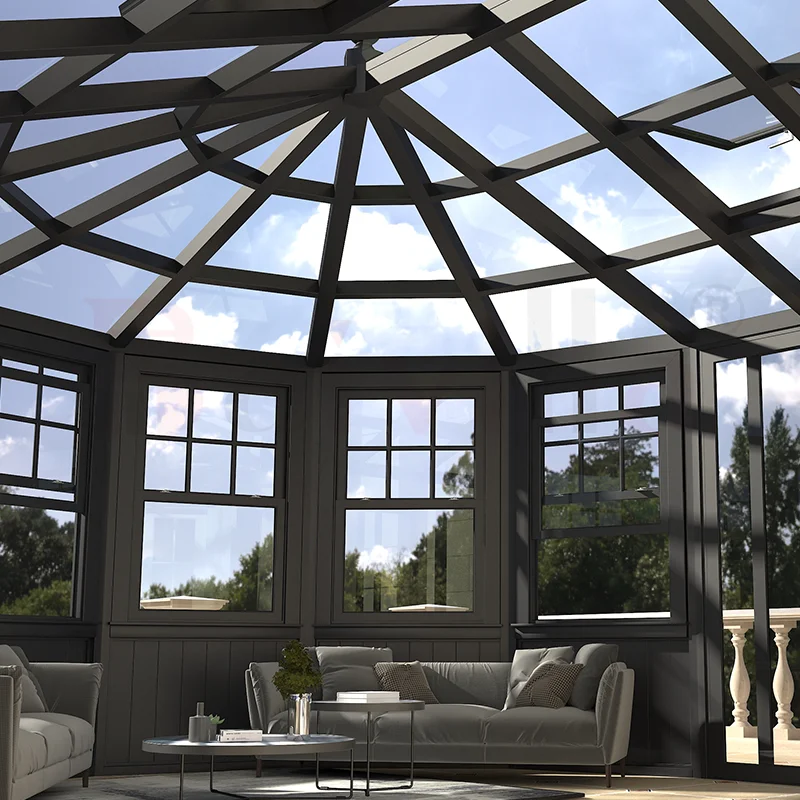 Baivilla Aluminum Glass House Victorian Outdoor Sunrooms Houses Install Easily Prefab Aluminium Winter Garden House