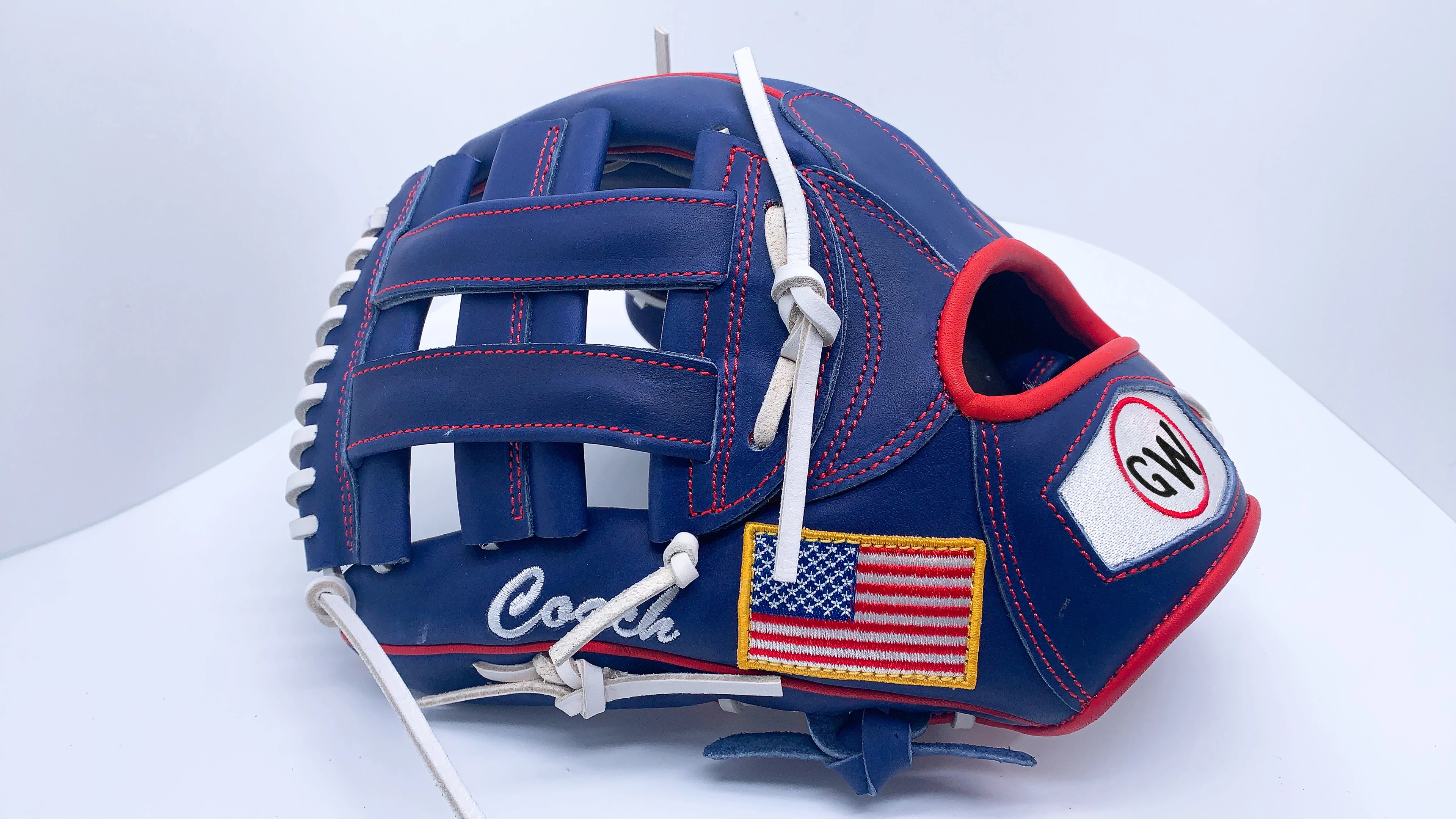 11.5 Inch Navy Blue H Web Baseball Glove Left Hand
