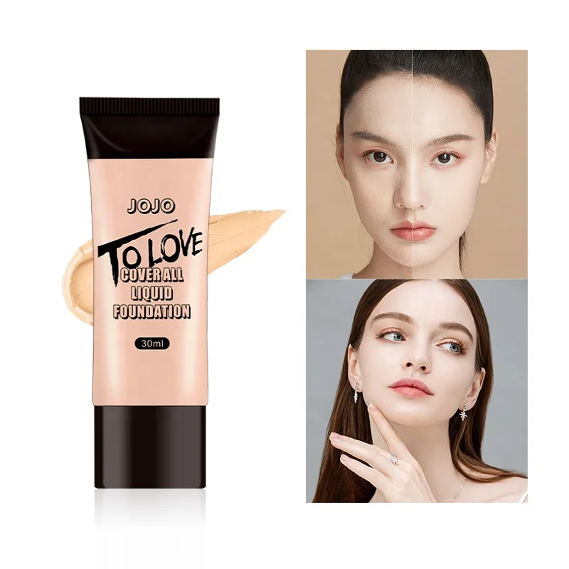 OEM изготовленный на заказ логотип 15 оттенков кисточка для жидкого тонального крема долговечностью Водонепроницаемый уход за кожей лица тональный крем