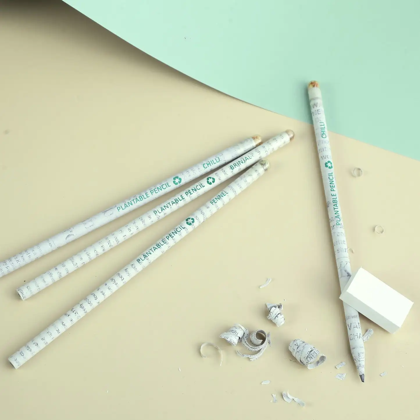 ODM Eco-Friendly Plant Fiber Gifts Box Christmas Decoration with Plantable Wildflower Pencil