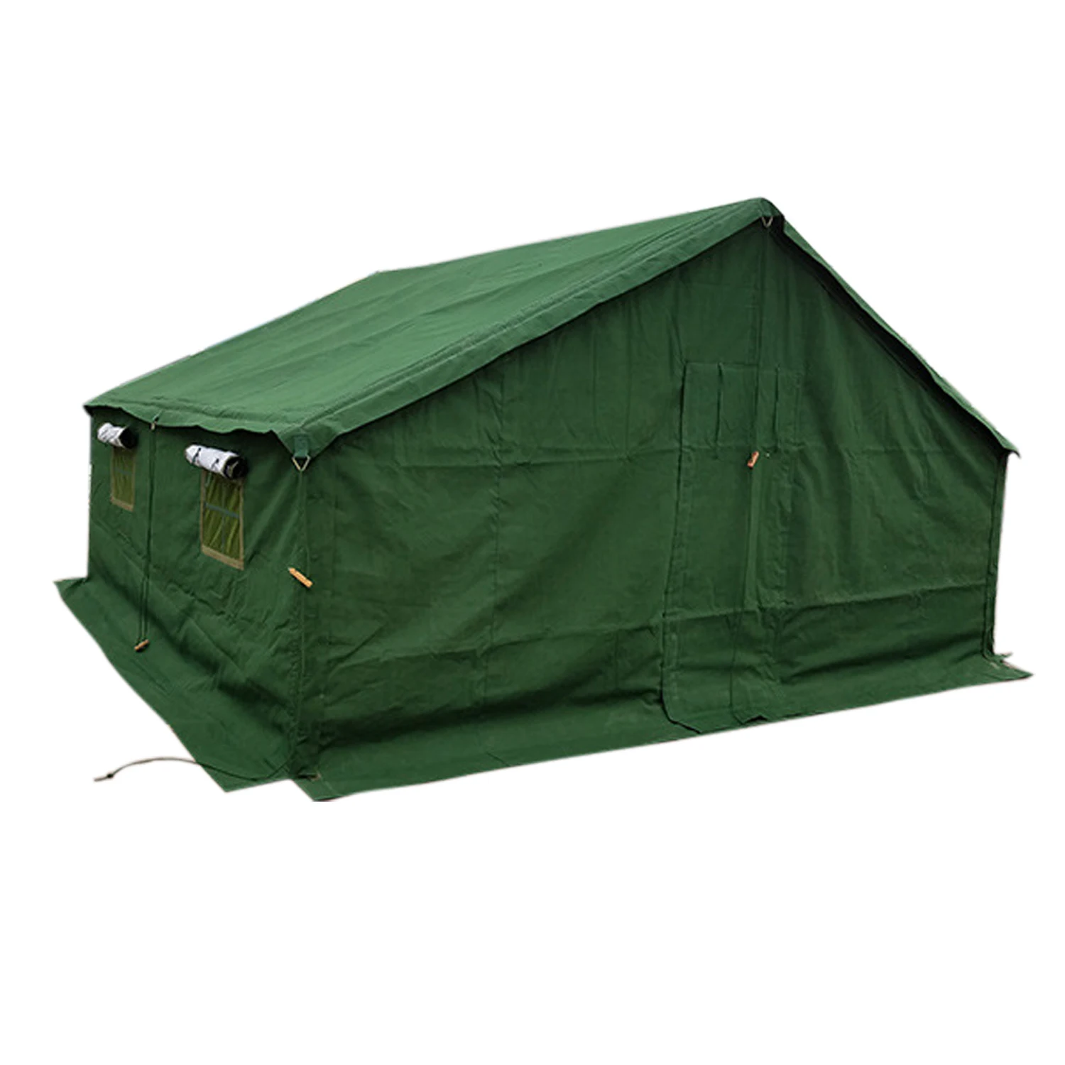 Outdoor Waterproof Refugee Canvas Tent Large Heavy Duty Disaster Emergency Refugee Relief Tent