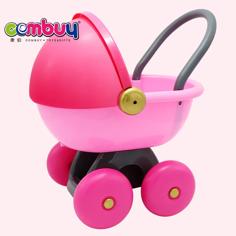 Infant pretend play game toilet walking baby doll trolley toy