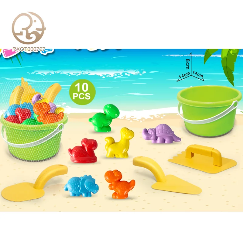 Factory supply other outdoor toys plastic sand molds tools bucket baby sand beach toy set summer toys for kids beach